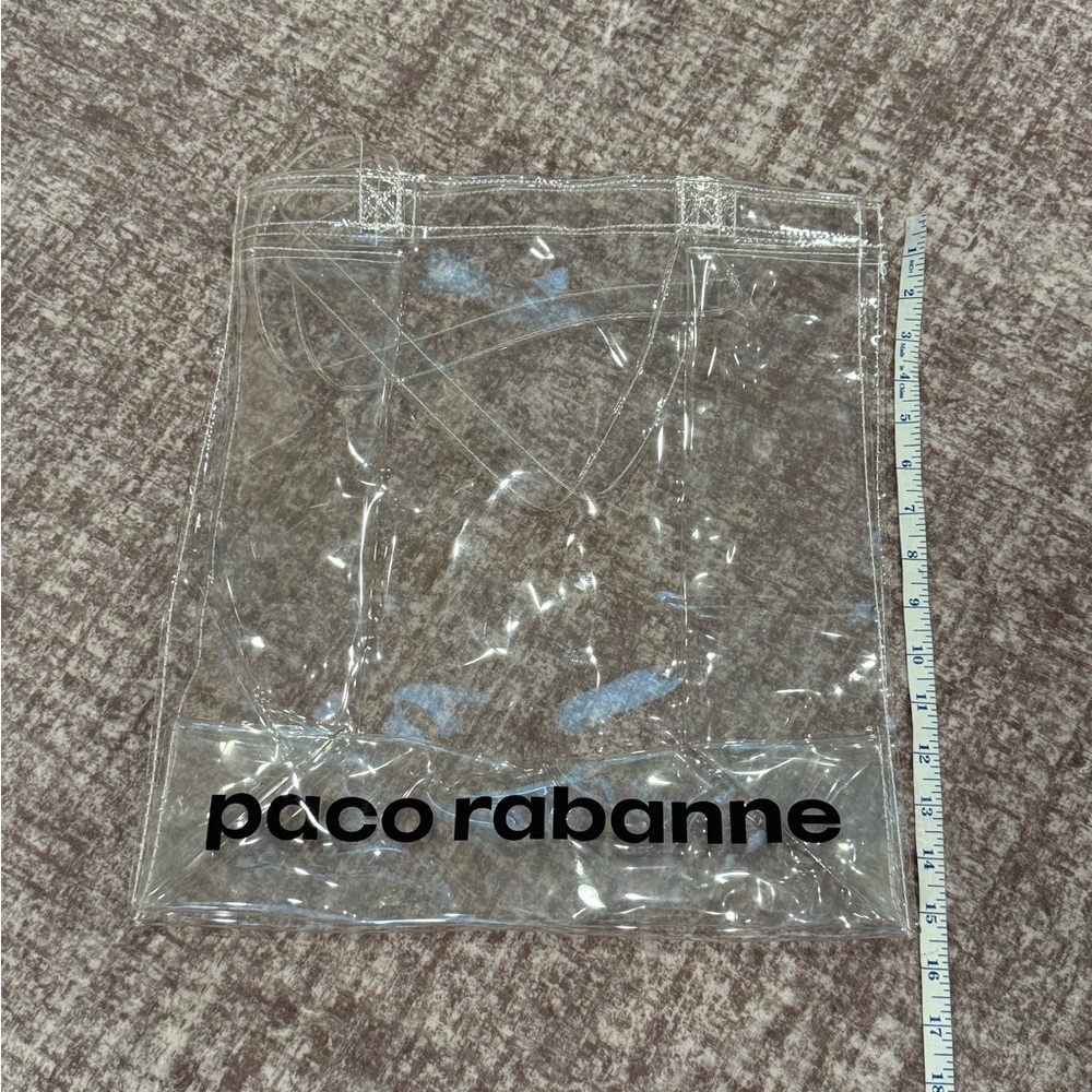 Paco Rabanne Transparent Tote with Black Logo - Picture 2 of 2